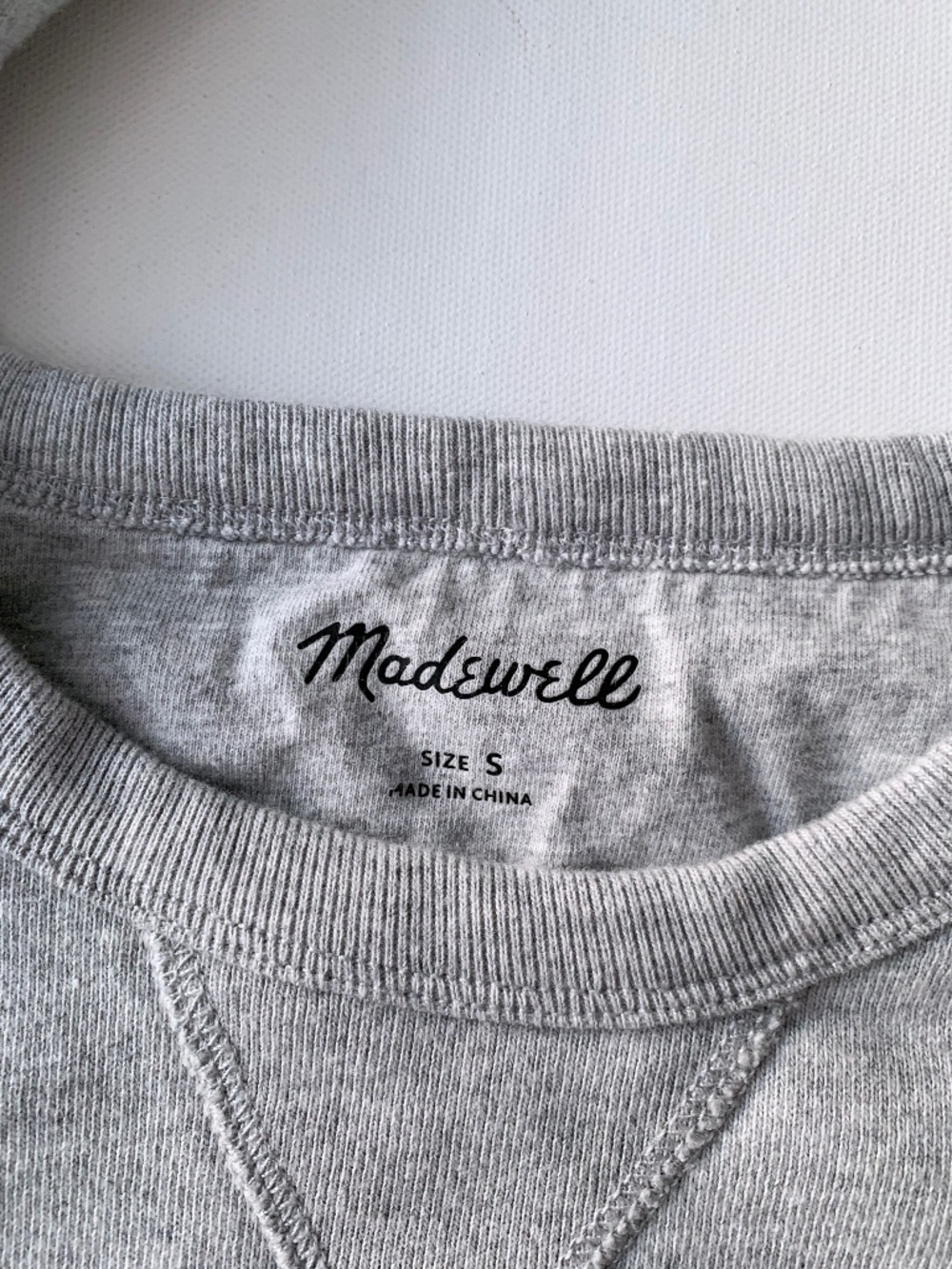Madewell Crewneck Heavy Cotton Sweatshirt Women's Size S Oversized - Picture 6 of 13